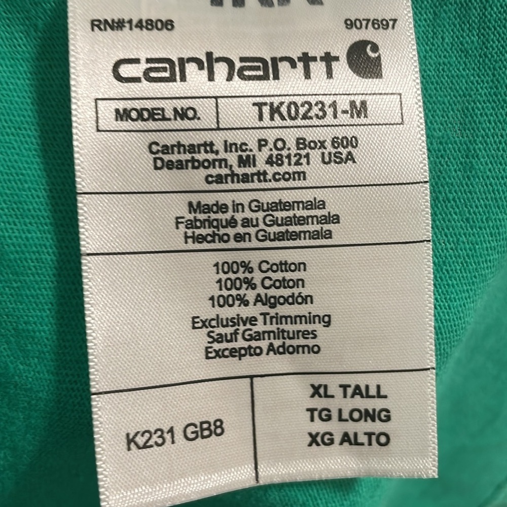 Carhartt Men's Long-sleeve Graphic Logo T-shirt XL - Picture 4 of 4